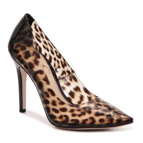 Jessica Simpson Shoes - Jessica Simpson Leopard Print Translucent Breathable Pixera Stiletto Pumps 8.5